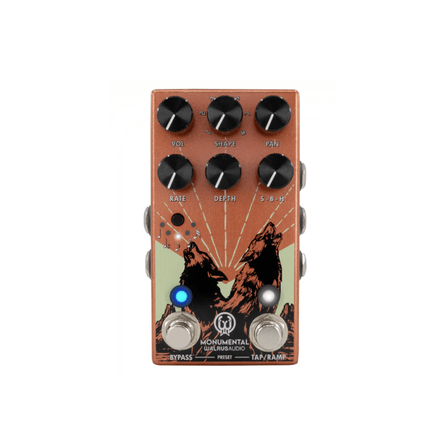 Monumental Harmonic Stereo Tremolo Orange - Walrus Audio